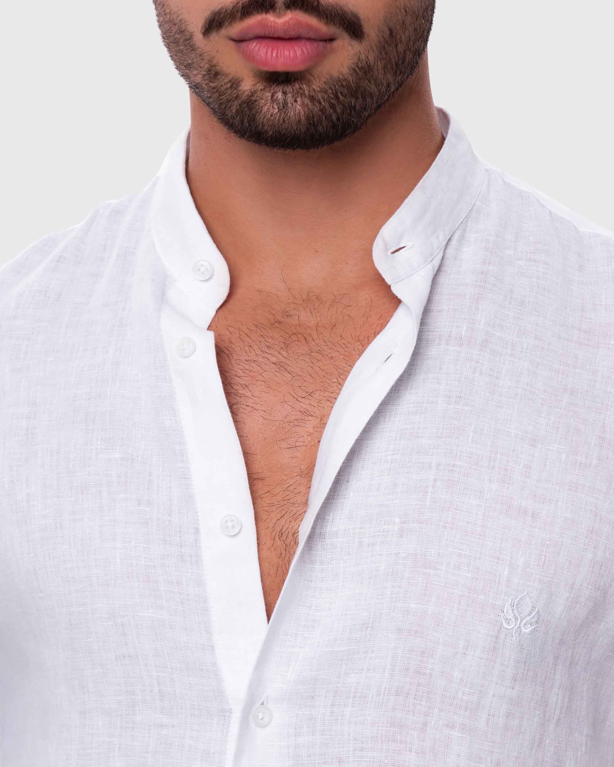 Caelis Linen Korean Shirt