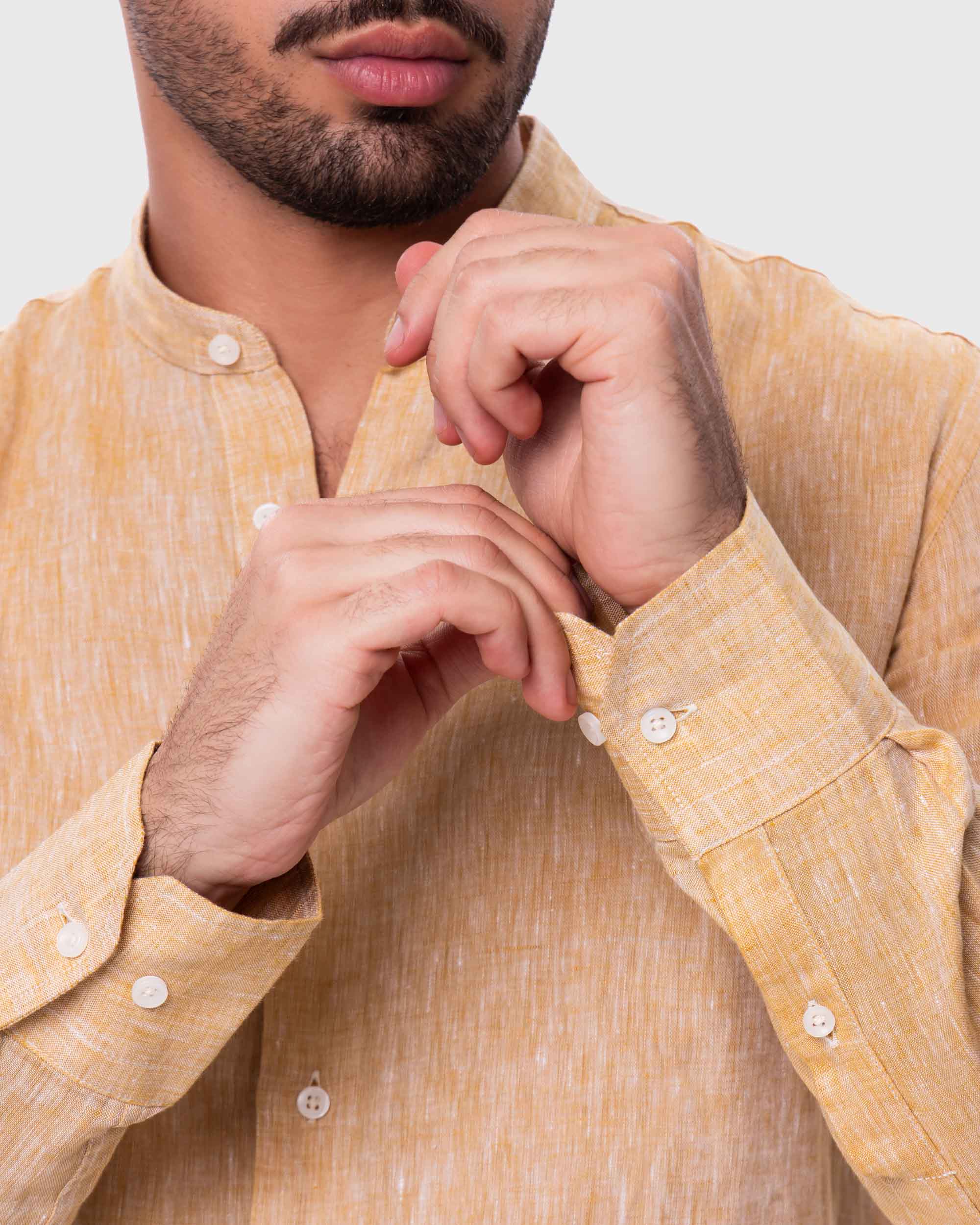 Caelis Linen Korean Shirt
