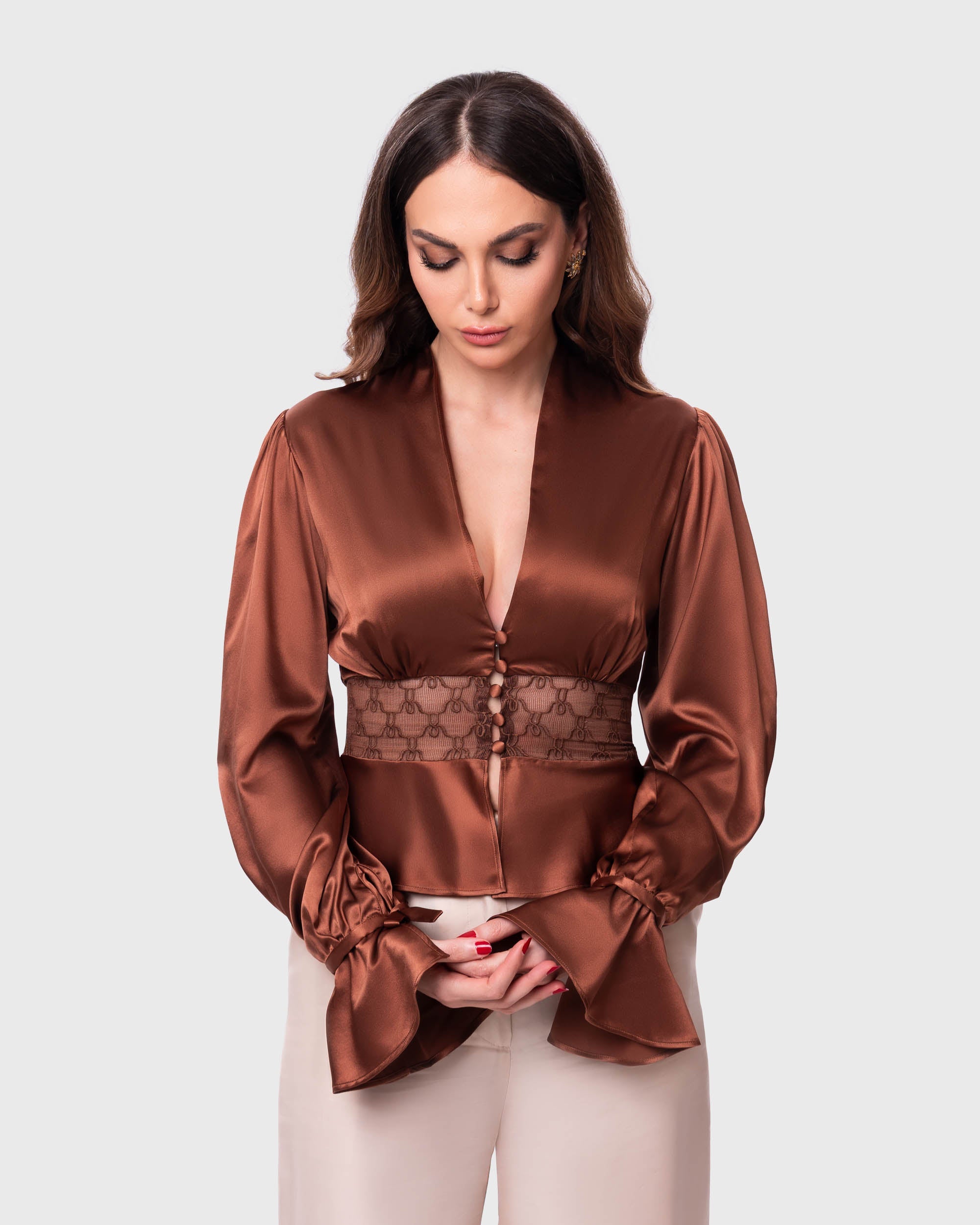 Valeria Silk Top