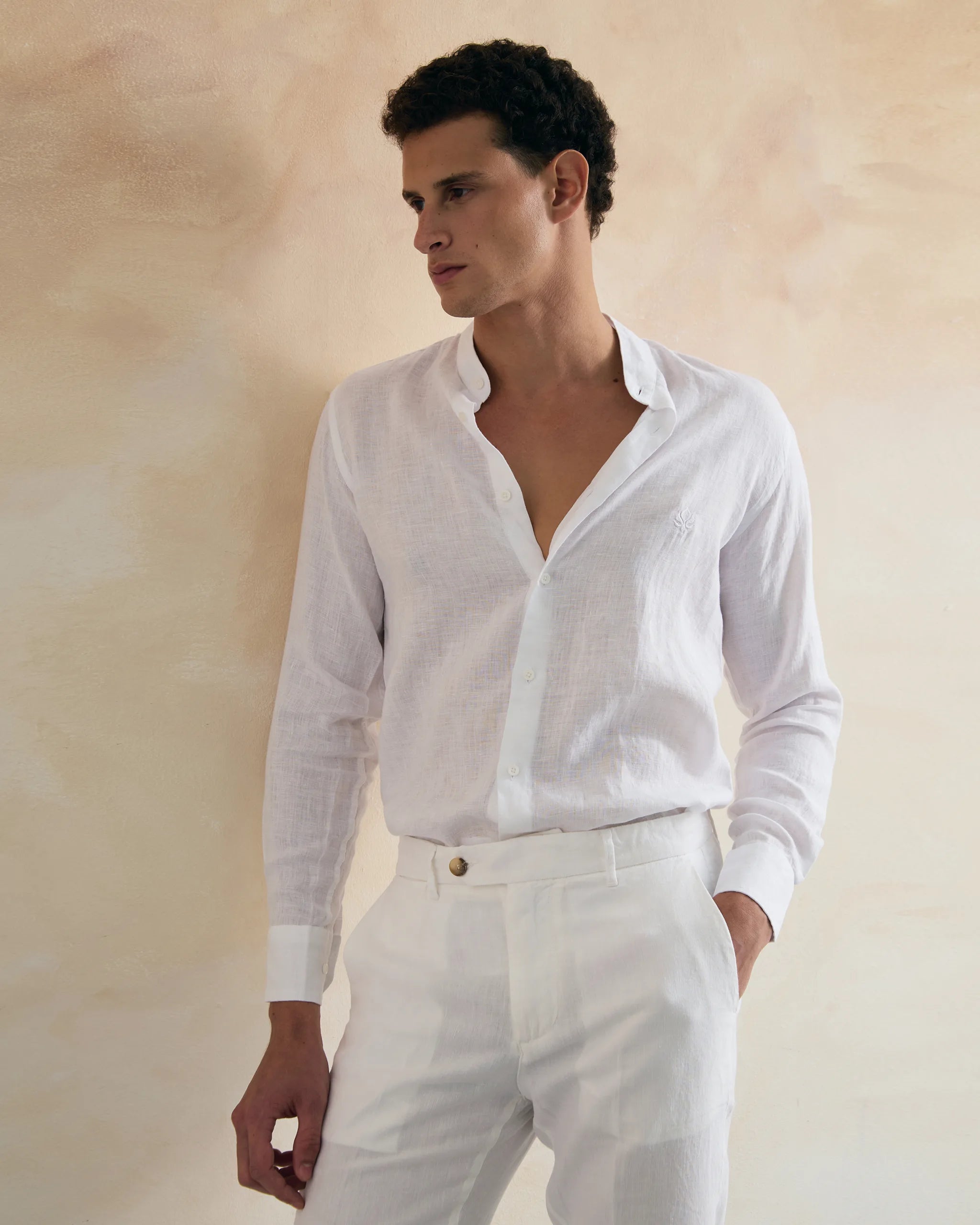 DIBAJJ Caelis Linen Korean Shirt